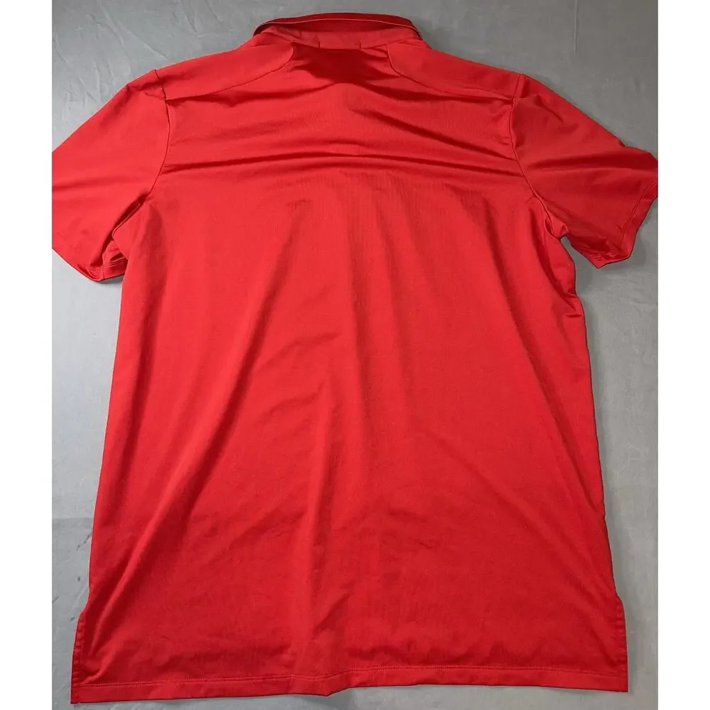 RLX Ralph Lauren Red Golf Polo XL Embroidered RCC Crossed Clubs Logo